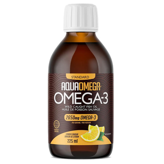 AquaOmega Standard Omega-3 Daily Maintenance 225ml Lemon