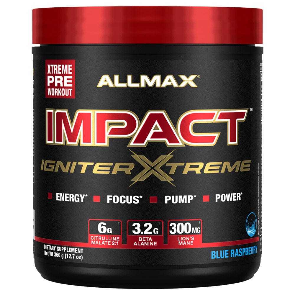 Allmax Impact Igniter Xtreme Pre Workout  Blue Raspberry